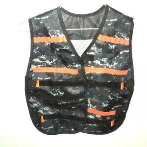 Blasters & Nerf Dart Guns Kids Gaming Tactical Jacket Camouflage One Size Black